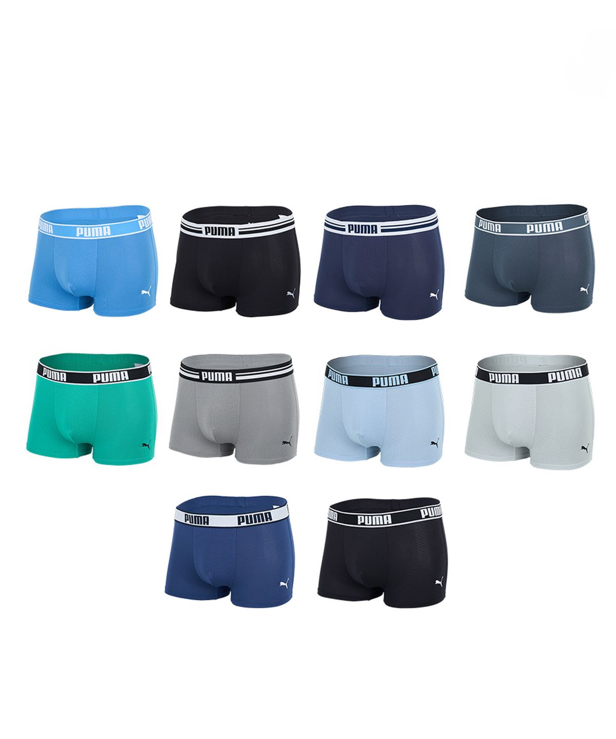 푸마 바디웨어(PUMA BODYWEAR) [10PACK] 360도 올메쉬 컴포터블 드로즈