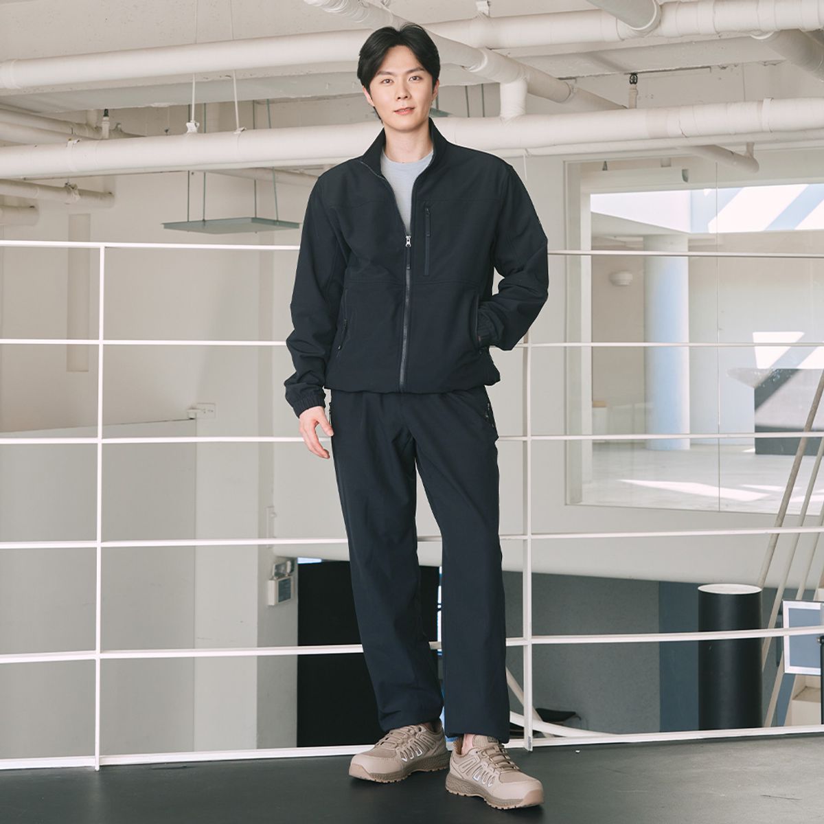 프로월드컵(PROWORLDCUP) PWX Q425-4371-72 남성 소프트쉘 웜업자켓