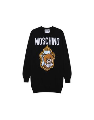 미러 테디베어 니트 드레스