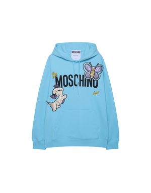 카툰 패치 로고 후디