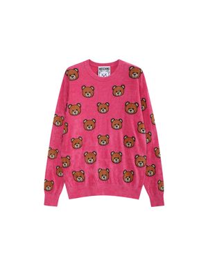 테디 올오버 패턴 니트