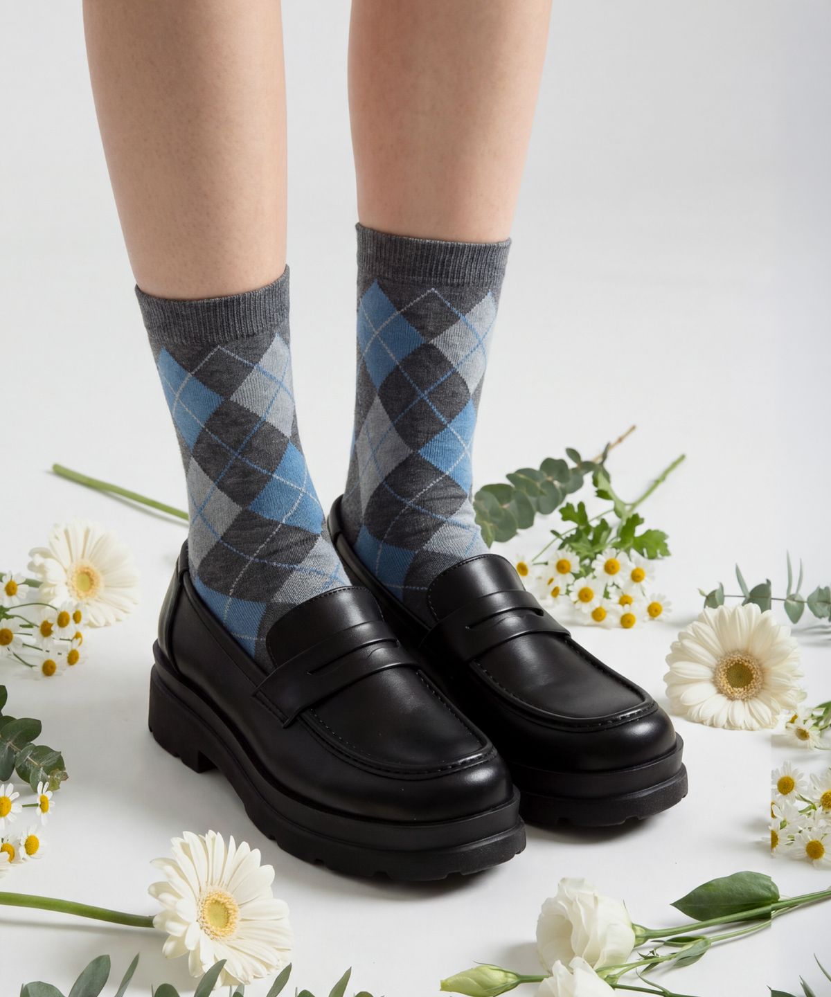 로제니크(ROSENICK) 데스티 몽글 플랫폼 페니로퍼 (5cm/3colors)