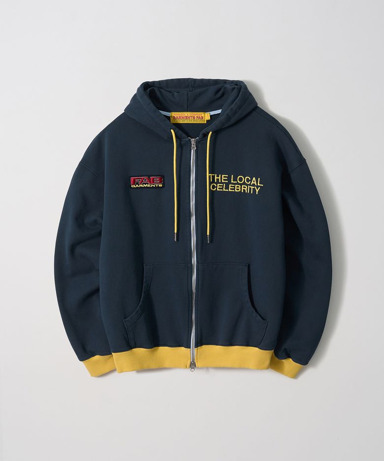 The Local Celebrity Hoodie Zip-up (NAVY)