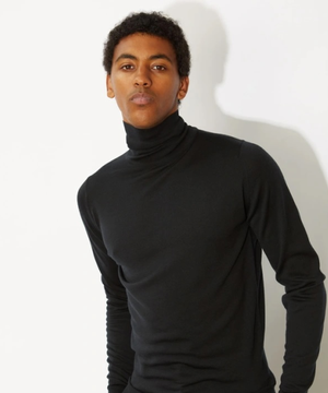 CHERWELL Merino Wool Roll Neck Knit Classic 10 Colors