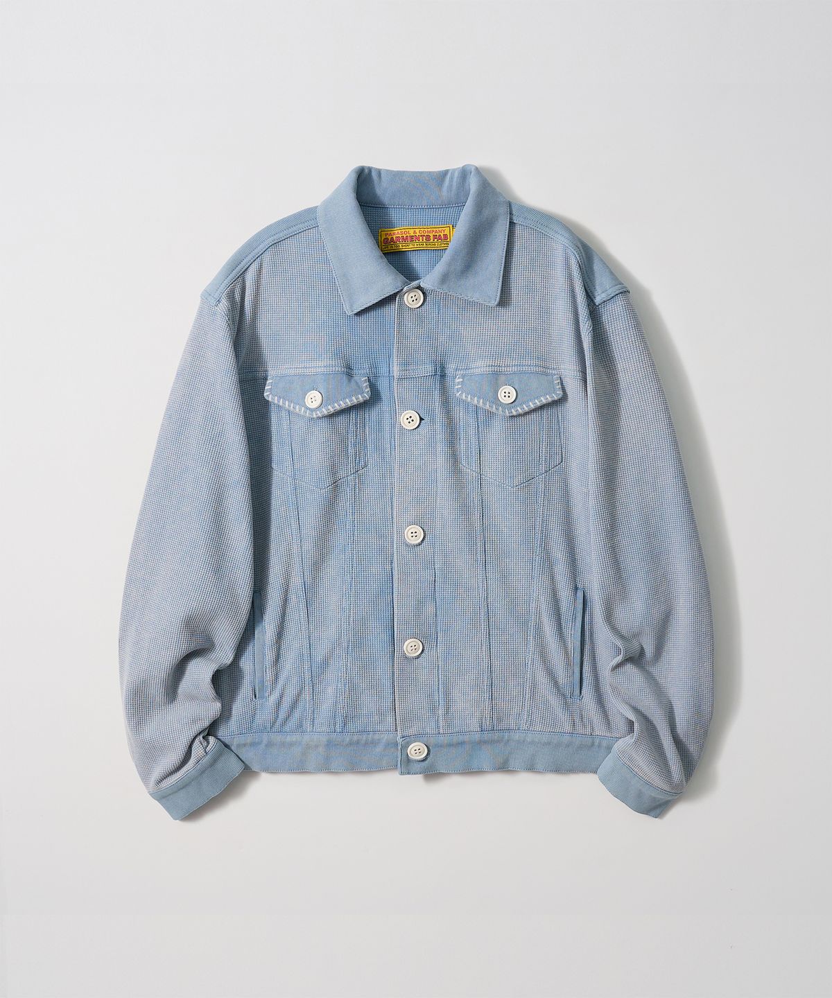 가먼츠팹(GARMENTS FAB) Washed Waffle Jacket (SKY BLUE)
