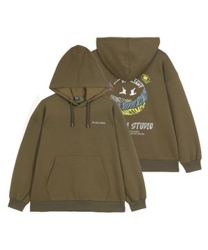 주니어 네온 스트릿 후드티셔츠