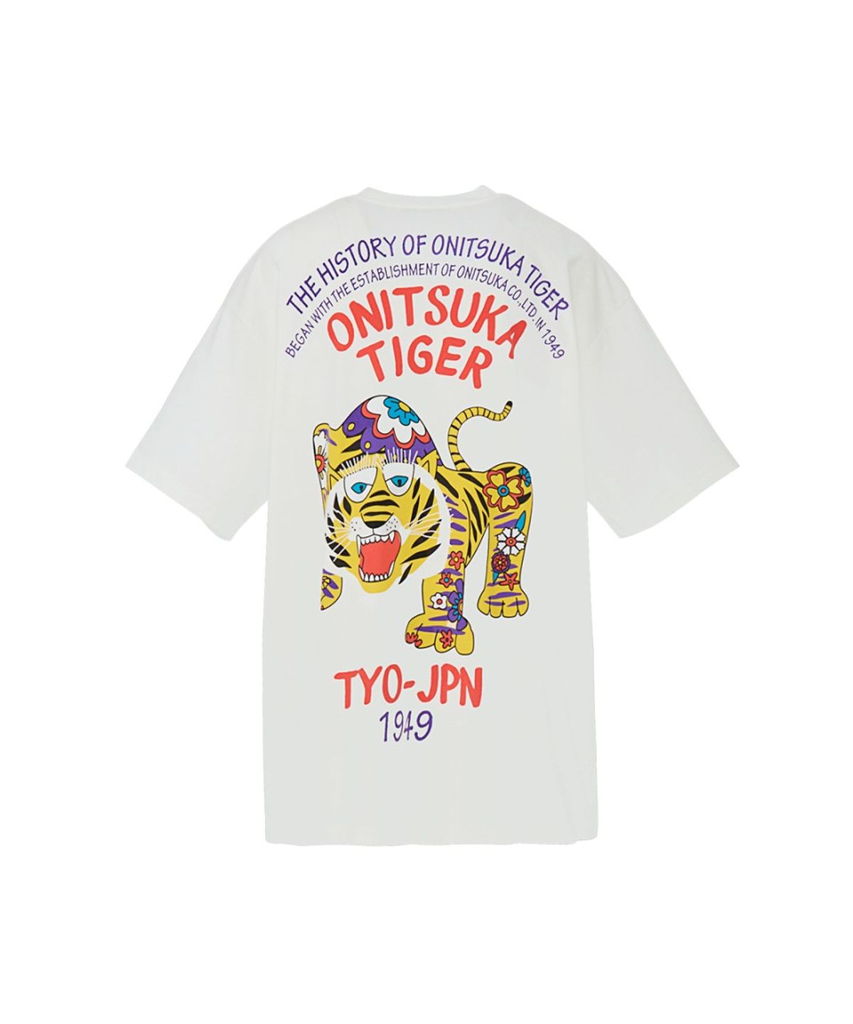 오니츠카타이거(ONITSUKA TIGER) 오버사이즈 그래픽 티셔츠 2183B561_100