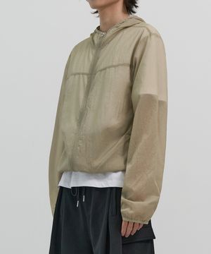 라이트웨이트 시어 자켓  (GREYISH BEIGE)