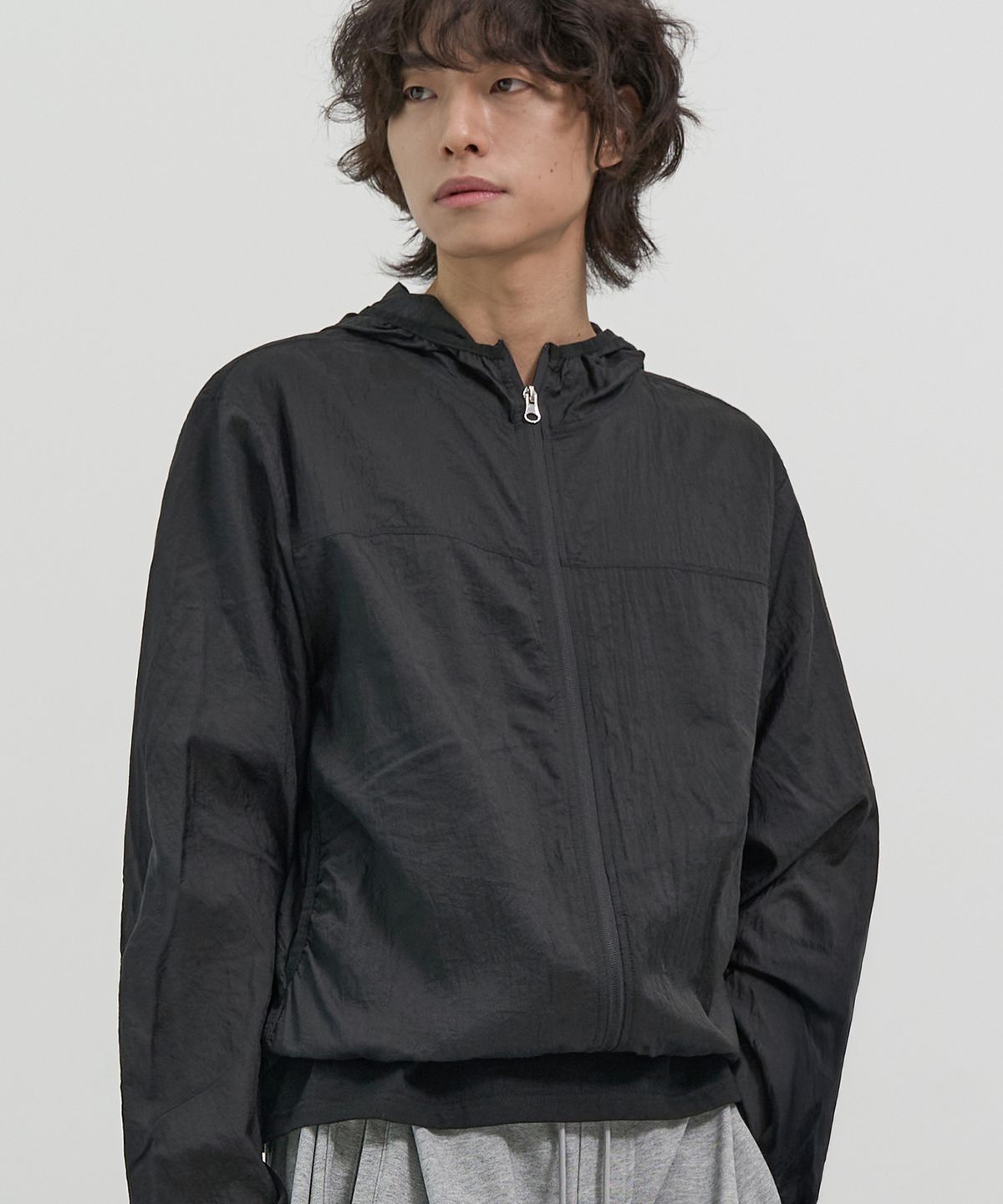 엑스컨테이너(EXCONTAINER) 라이트웨이트 시어 자켓 (BLACK)