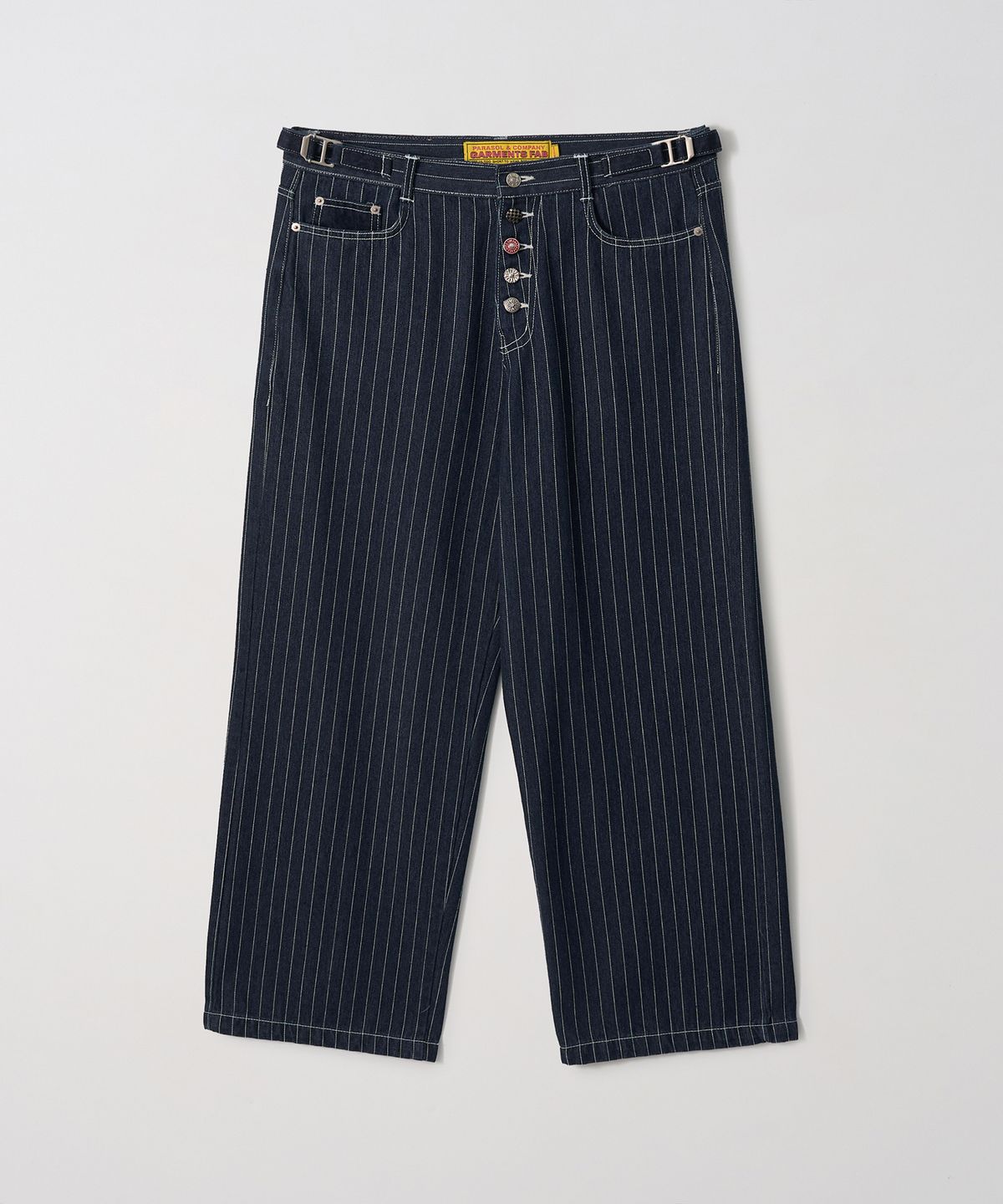가먼츠팹(GARMENTS FAB) Pin Stripe Denim Pants (BLUE)
