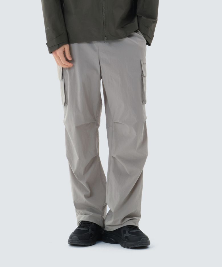 루트 스트링 와이드 팬츠 (S26MURPT64) Fog Gray
