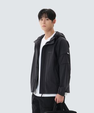 루트 소매 포켓 바람막이 (S26MMRWB62) Dark Navy
