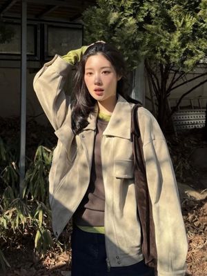 스웨이드 봄버 점퍼 NEL6XM801_97