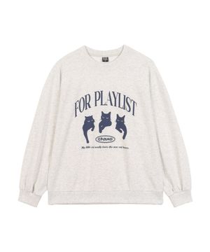 주니어 캣츠 아치 맨투맨 티셔츠