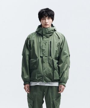WM 남녀공용 립스탑 피싱 유틸리티 재킷 8UJJS26105KHA