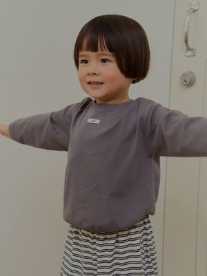 RIB TRIM TEE_CHARCOAL