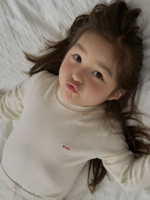 SOFT STRETCH HOMEWEAR TEE_CREAM