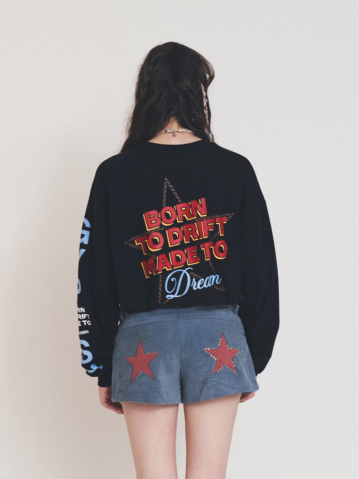 에즈이프 캘리(ASIF CALIE) DREAM DRIFTER LONG SLEEVE T-SHIRT BLACK