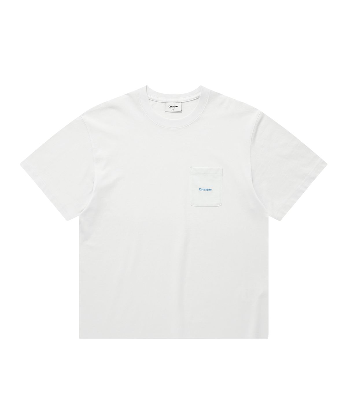커버낫(COVERNAT) 베이직 포켓 티셔츠 화이트