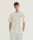 쿨 코튼 C 로고 티셔츠 에크루