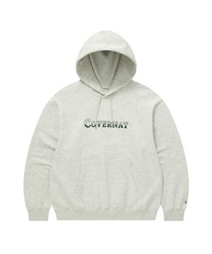 투톤 로고 후디 오트밀