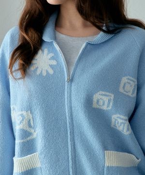 [ADULT] 포니 클라우드 니트 가디건_소라