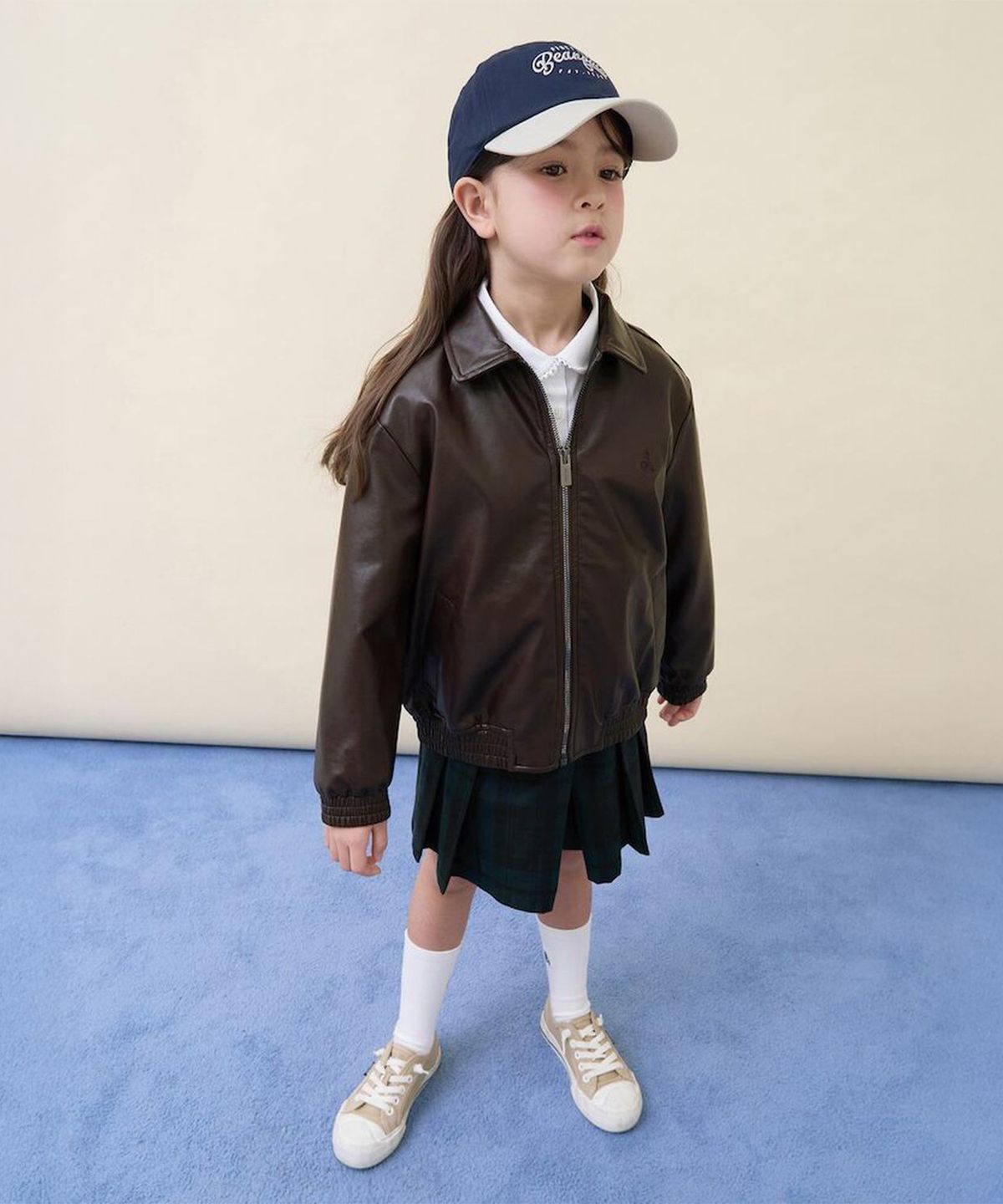 빈폴 키즈(BEANPOLE KIDS) 가죽 점퍼  브라운 (BI6139U02D) (BI6139U02D)