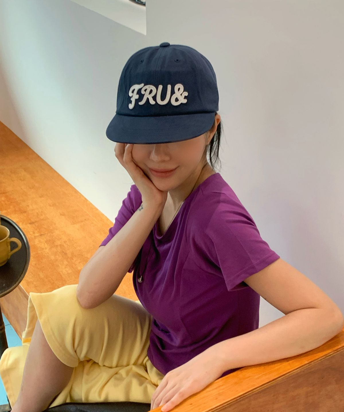 프루앤(FRUAND) 스티치 로고 캡_5COLOR