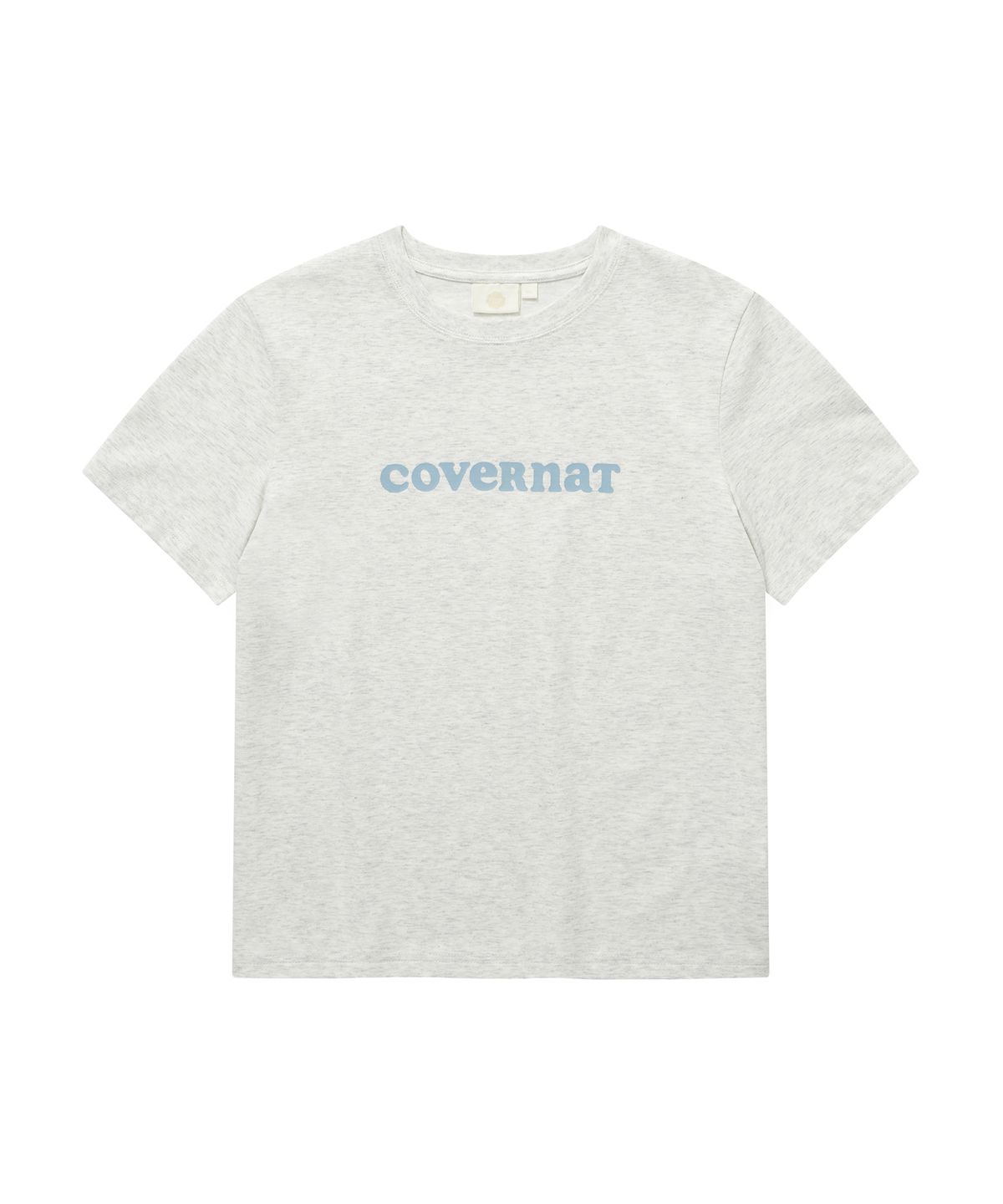 커버낫 우먼(COVERNAT WOMAN) 우먼 쿨코튼 쿠퍼로고 티셔츠 헤더 그레이