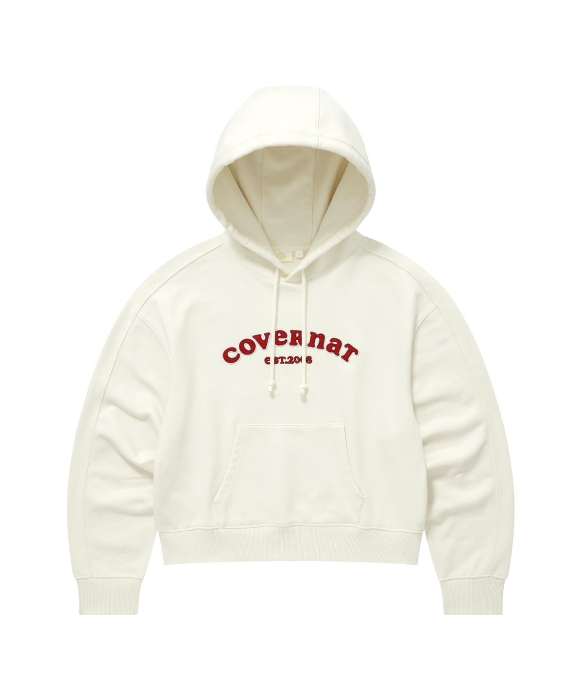커버낫 우먼(COVERNAT WOMAN) 우먼 쿠퍼로고 후디 아이보리