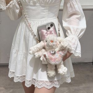 핸드폰 백클립 폰스트랩 케이스 핑크드레스래빗