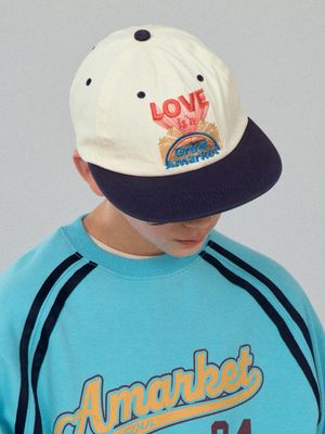 LOVE LETTERING SNAPBACK_IVORY/NAVY