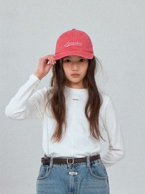 EMBOSSED PIG BALL CAP_PINK