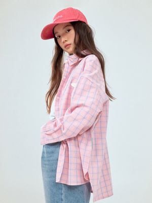 SPRING CHECK SHIRT_PINK