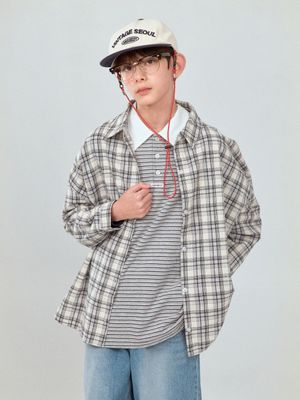 SPRING CHECK SHIRT_BLACK