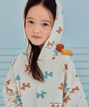 코코 벌룬 후드 상하세트_크림