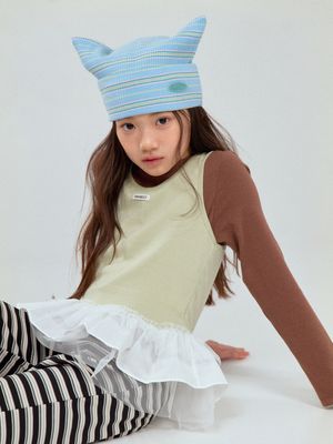 LAYERED TIERED SLEEVELESS TOP_MINT