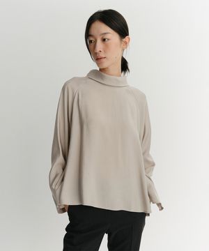 LIA FLARE BLOUSE (TAUPE)