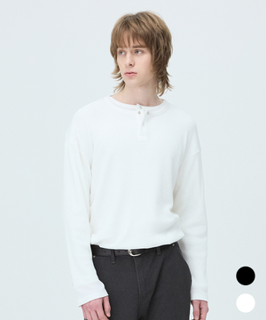 믹스 버튼 와플 헨리넥