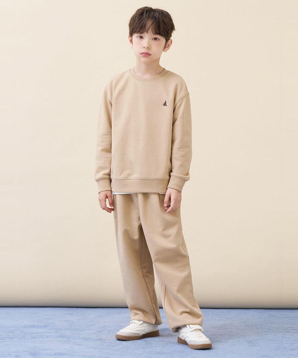 빈폴 키즈(BEANPOLE KIDS) 그래픽 포인트 상하세트  베이지 (BI6141U04A) (BI6141U04A)
