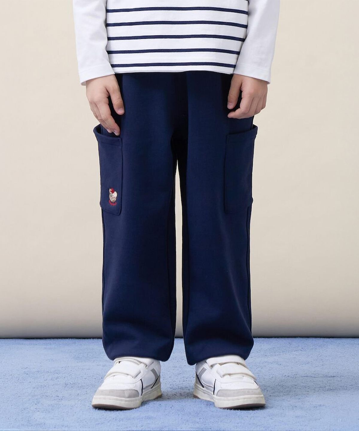 빈폴 키즈(BEANPOLE KIDS) 포켓 스웨트 조거 팬츠  네이비 (BI6121U03R)