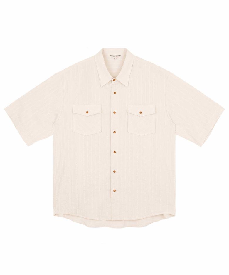 Texture Half Shirt 56 (IVORY)