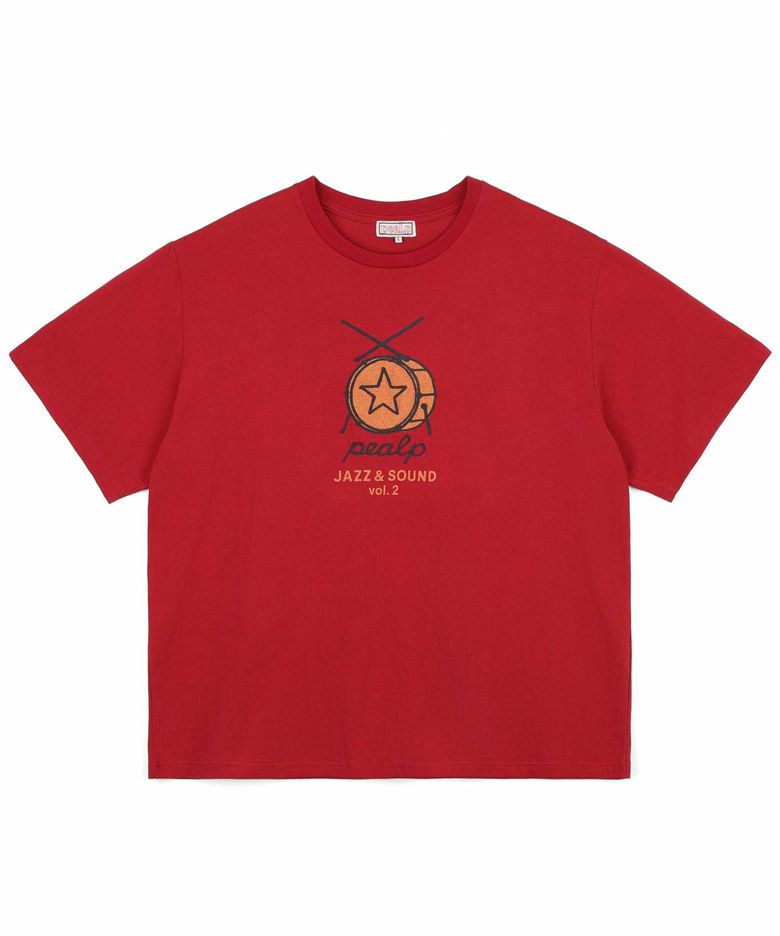 Drum Sound Over Tee 55 (DEEP RED)