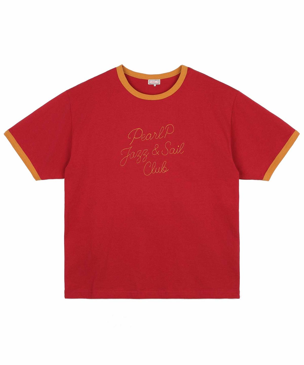 필프(PEALP) Jazz Club Crop Ringer Tee 52 (DEEP RED)
