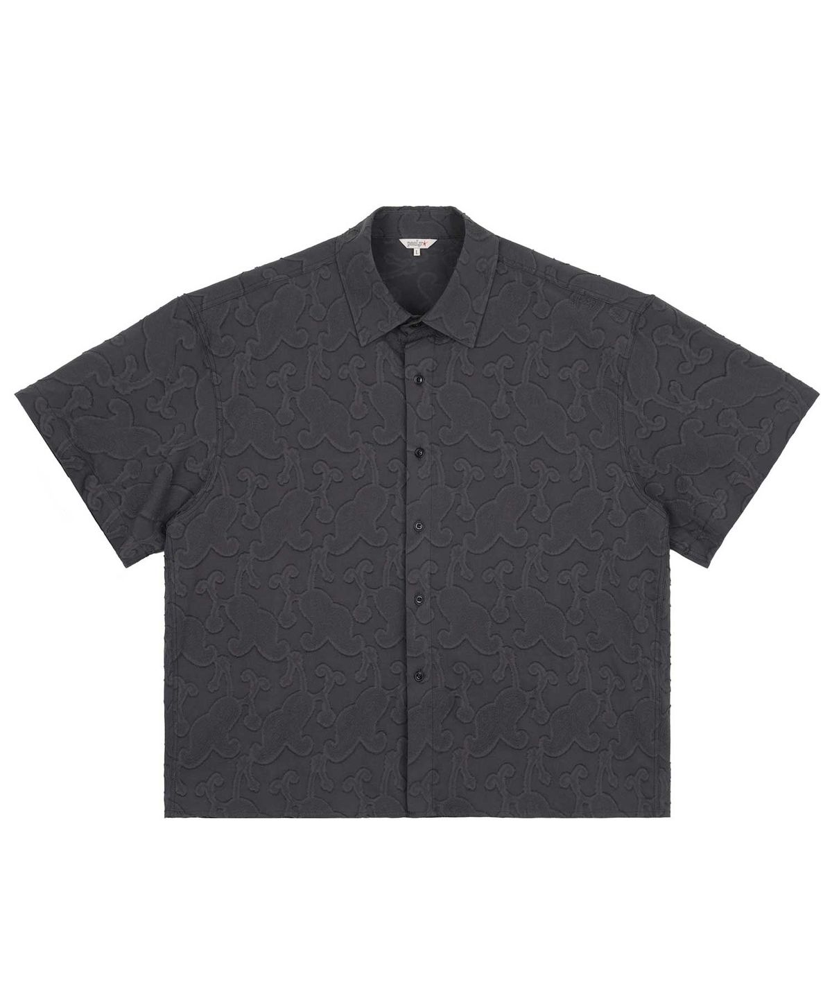 필프(PEALP) Vintage Garden Crop Half Shirt 46 (CHARCOAL)