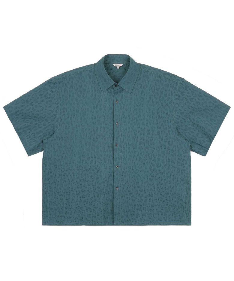 Leotige Crop Half Shirt 45 (BLUE GREEN)