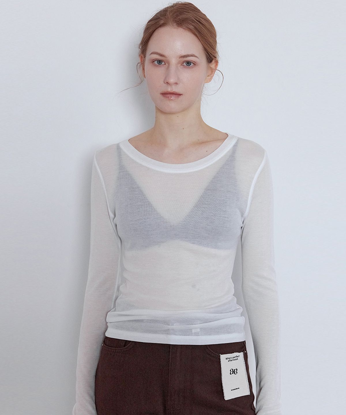 논앤논(NON AND NON) FLOWY TENCEL LAYERED T-SHIRT_N6STS0371