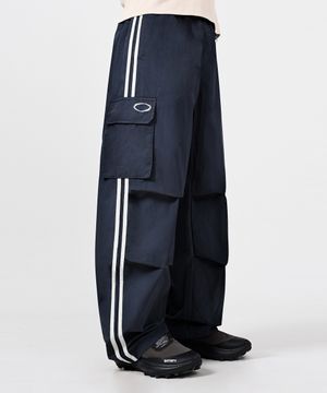 VLAD 커브드 트랙 나일론 카고 팬츠_빈티지 네이비