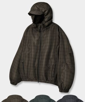 2WAY 에센셜 체크 후드 윈드브레이커_3 COLOR