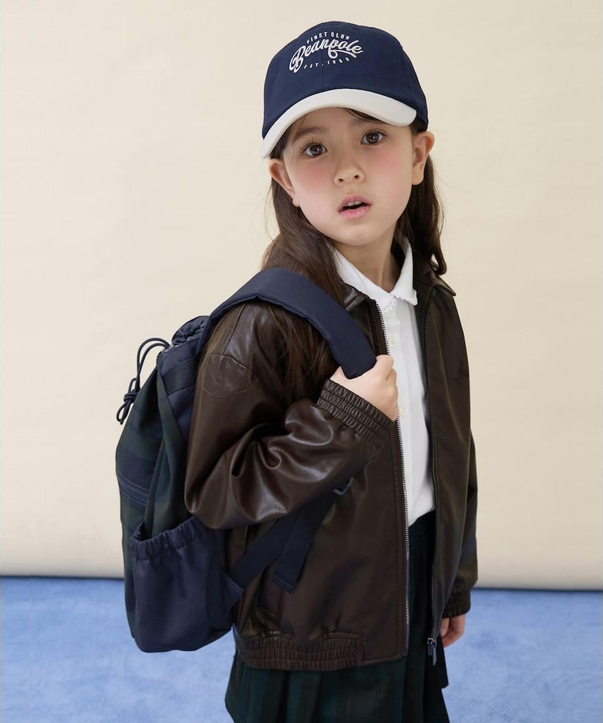 빈폴 키즈(BEANPOLE KIDS) 빈폴 자수 볼캡 모자  네이비 (BI618BU02R)